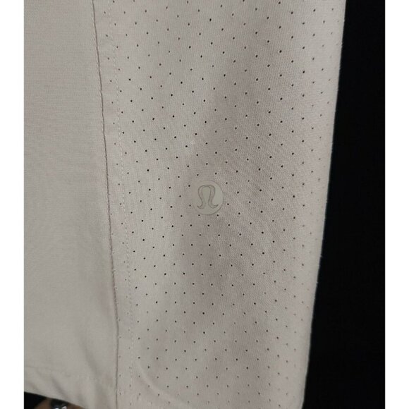 Lululemon Vented Mesh Long Sleeve Button Up Shirt Size L Mens Beige - Picture 5 of 7